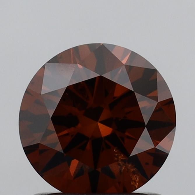Round Fancy Deep Orange Lab-grown Diamond 1.01ct SI2 loose diamond