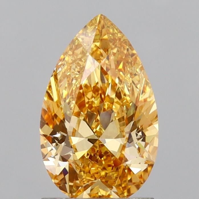 Pear Fancy Vivid Yellow Lab-grown Diamond 1.5ct VS1 loose diamond