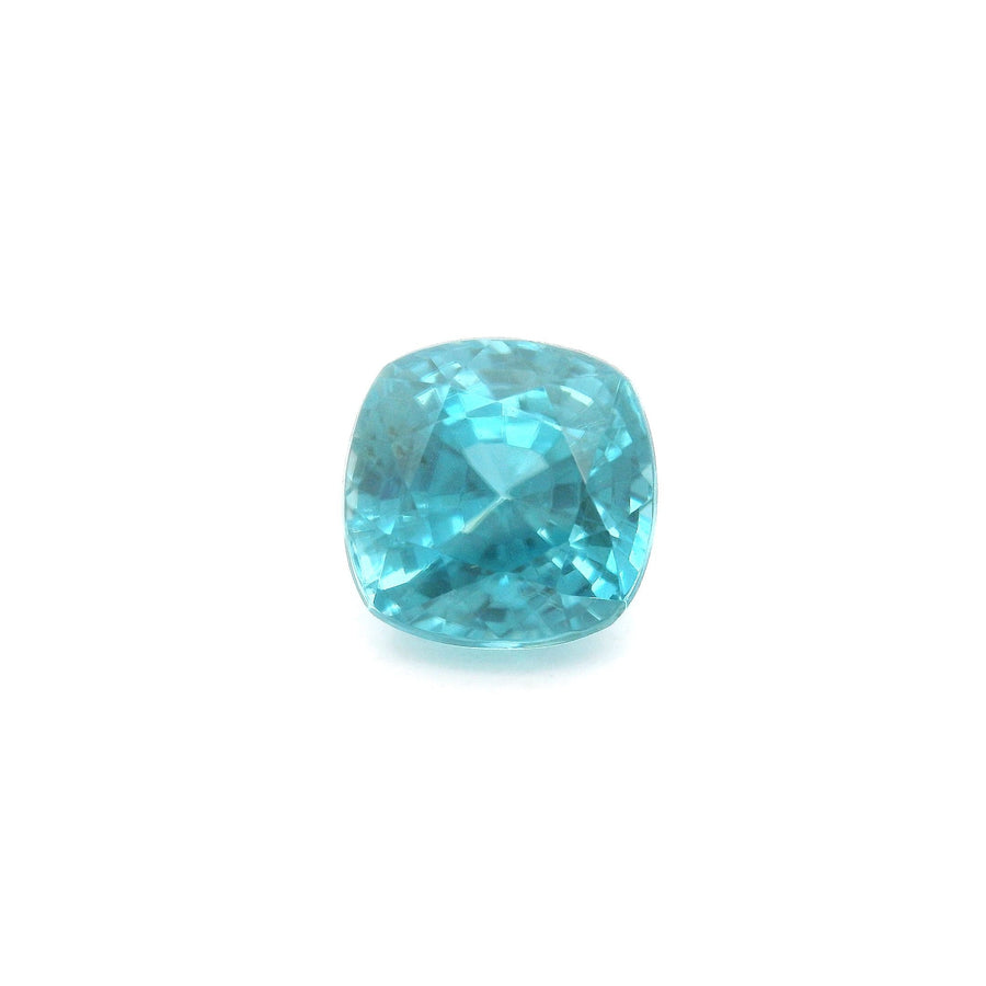 Cushion Blue Zircon 4.55ct loose gemstone