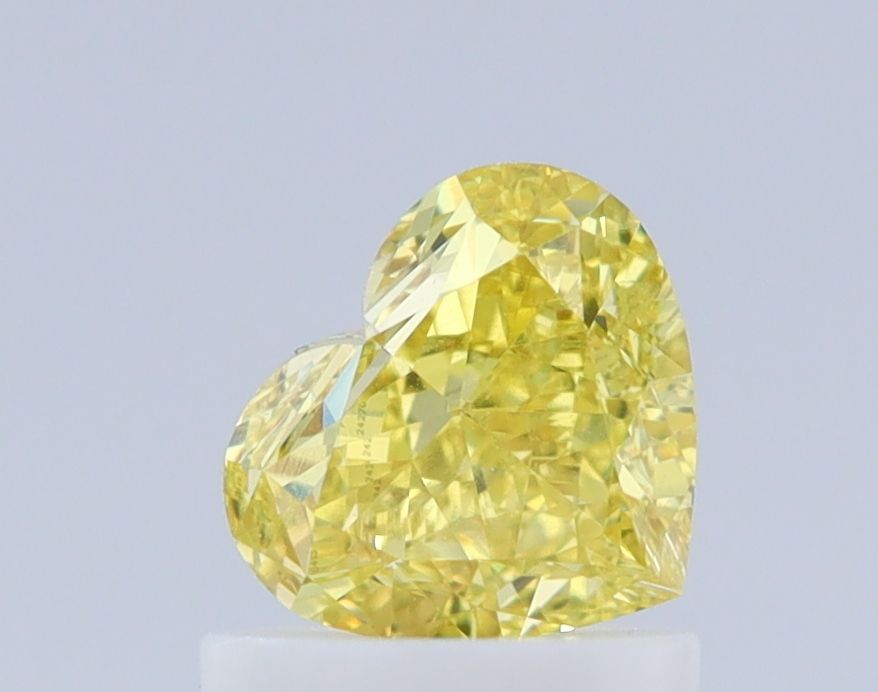 Heart Fancy Vivid Yellow Natural Diamond 1.03ct SI1 loose diamond