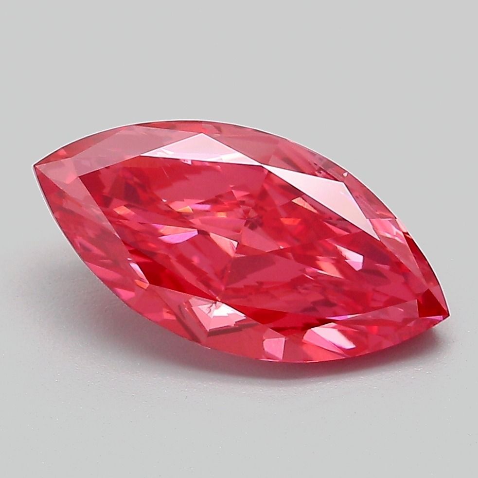Marquise Fancy Vivid Red Lab-grown Diamond 2.2ct VS2 loose diamond