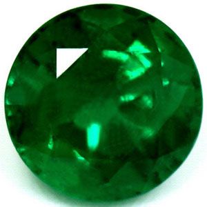 Round Green Emerald 1.05ct loose gemstone
