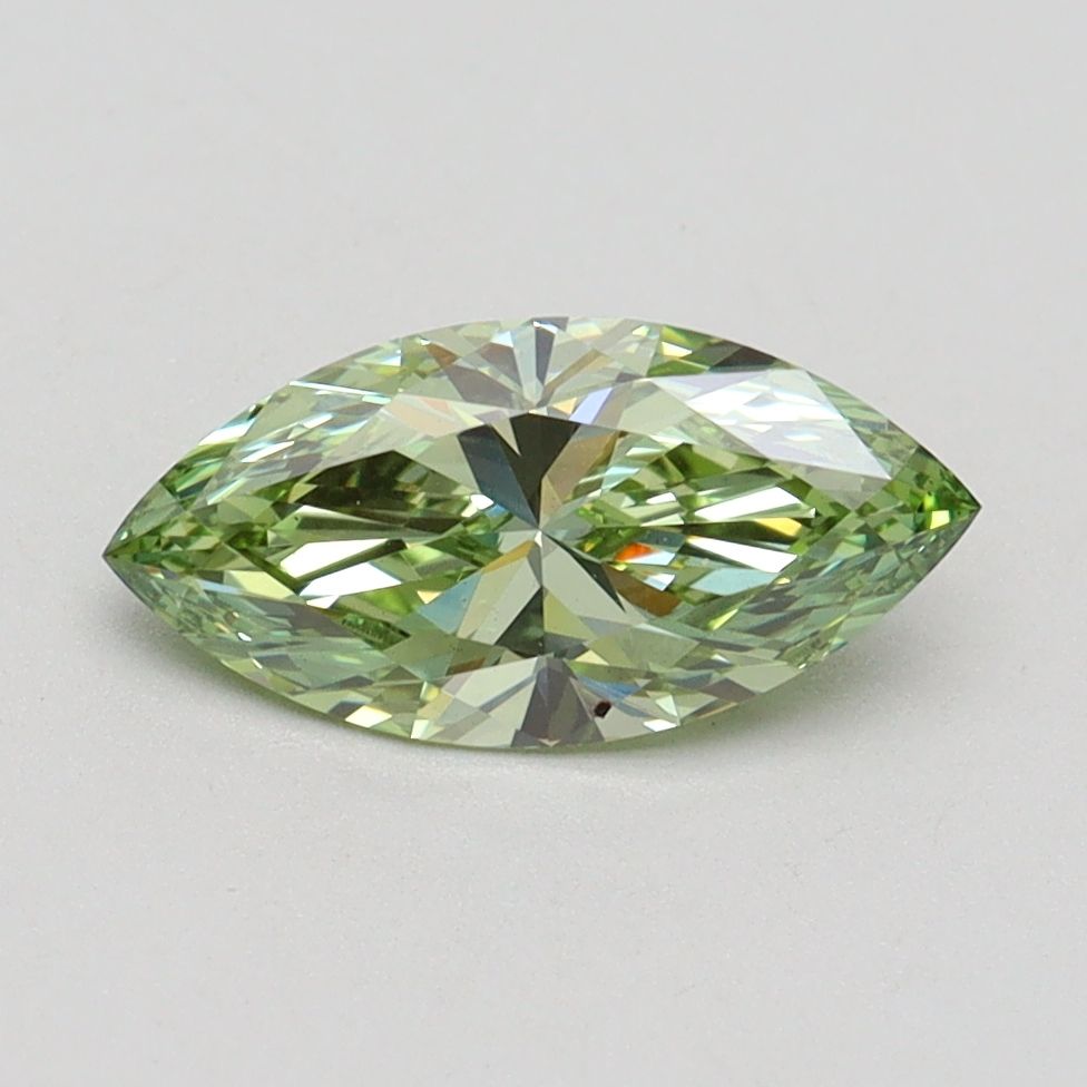 Marquise Fancy Vivid Green Lab-grown Diamond 1.01ct VS1 loose diamond
