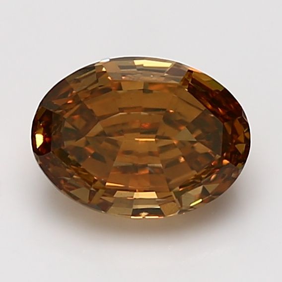 Oval Fancy Deep Brownish Yellowish Orange Natural Diamond 2.02ct VS1 loose diamond