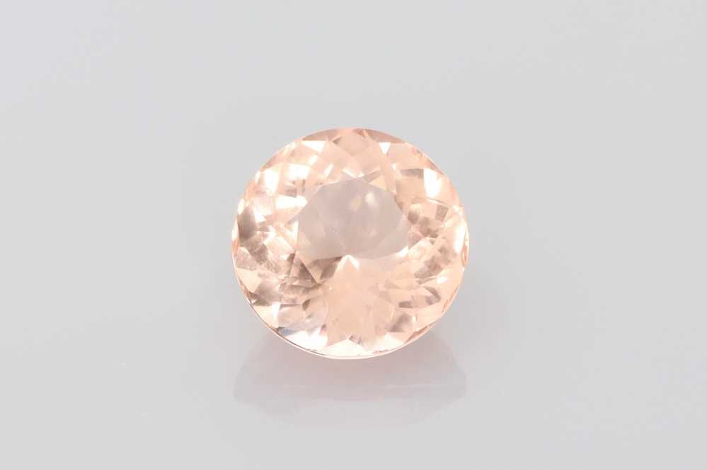 Round Orange Morganite 4.97ct loose gemstone