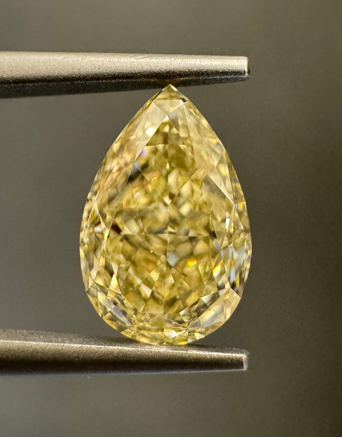 Pear Fancy Light Brownish Yellow Natural Diamond 1.15ct VS1 loose diamond