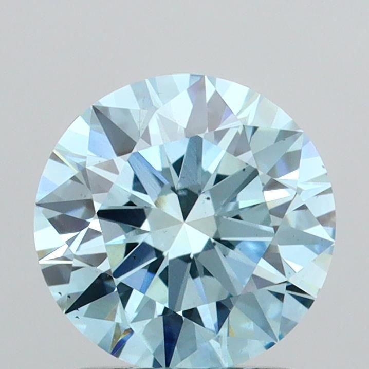 Round Fancy Vivid Blue Lab-grown Diamond 1.5ct VS2 loose diamond