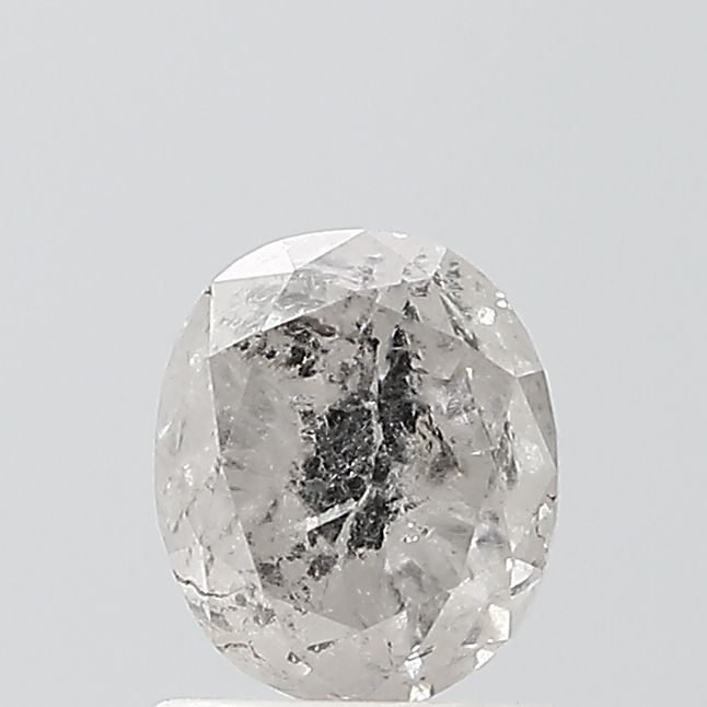 Oval Salt And Pepper Natural Diamond 1.39ct VS2 loose diamond