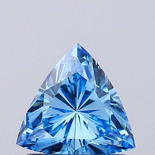 Triangular Fancy Vivid Blue Lab-grown Diamond 0.51ct VVS2 loose diamond