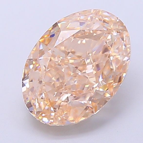 Oval Fancy Light Brown Lab-grown Diamond 2.61ct VS1 loose diamond