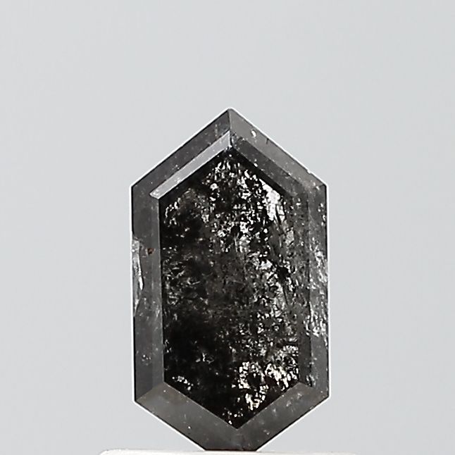 Hexagonal Salt And Pepper Natural Diamond 0.76ct VS2 loose diamond