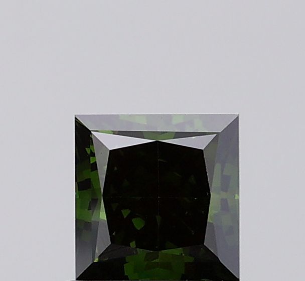 Princess Fancy Deep Green Lab-grown Diamond 1.06ct SI1 loose diamond