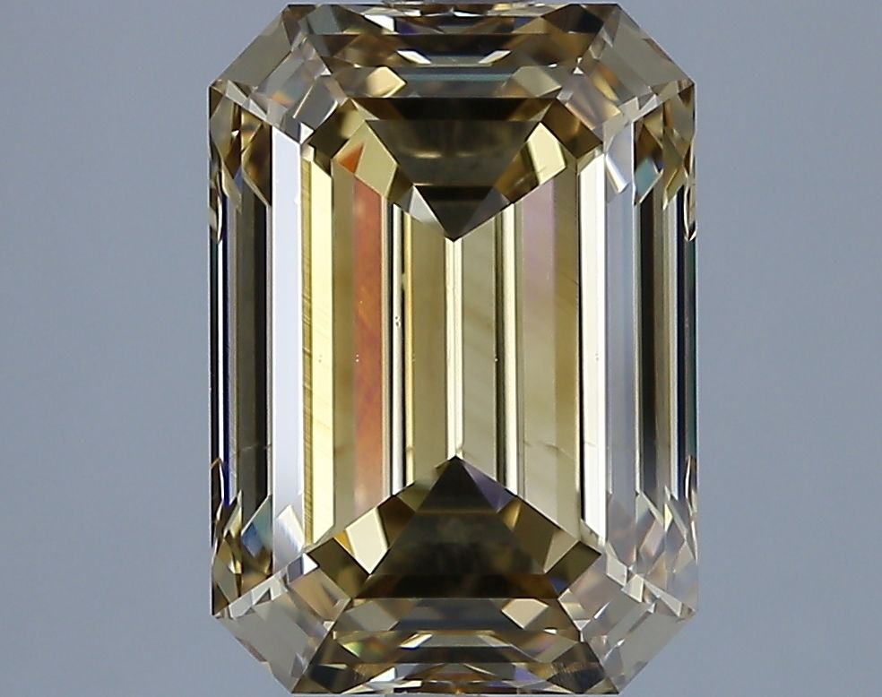 Emerald Fancy Yellowish Brown Natural Diamond 3.42ct SI1 loose diamond