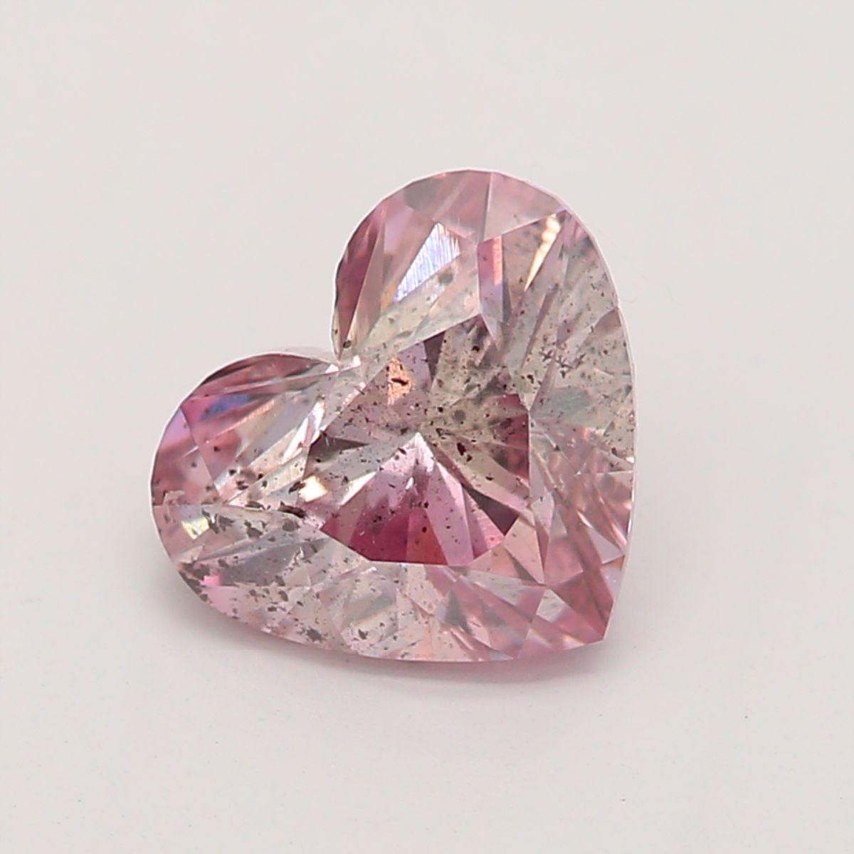 Heart Fancy Brown Pink Natural Diamond 0.7ct I2 loose diamond