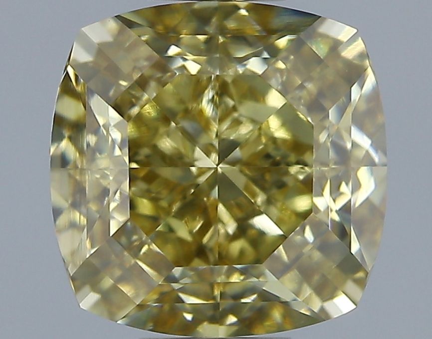 Cushion Fancy Brown Yellow Natural Diamond 2.01ct VS1 loose diamond