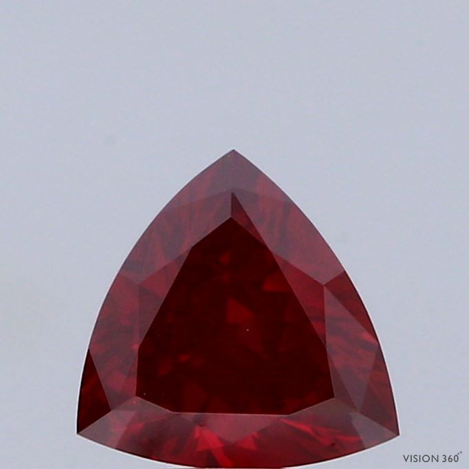 Triangular Fancy Deep Pink Lab-grown Diamond 1.04ct VS1 loose diamond