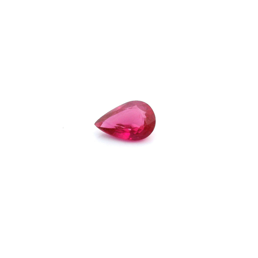 Pear Red Ruby 0.44ct loose gemstone