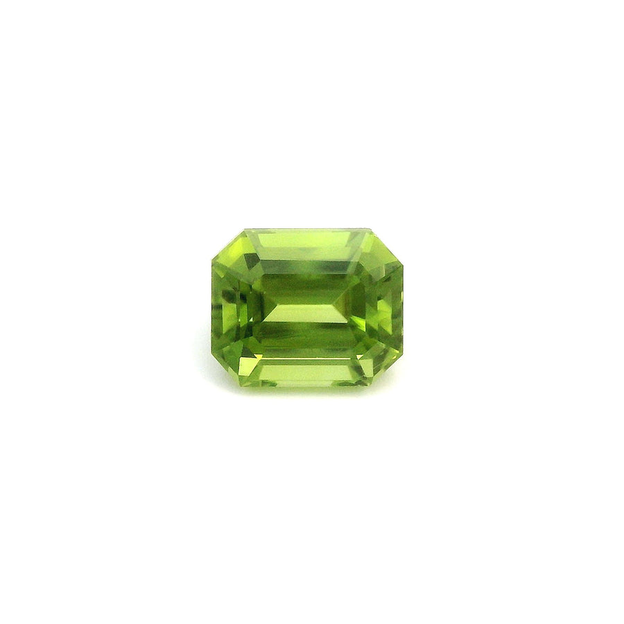 Octagonal Green Peridot 4.49ct loose gemstone
