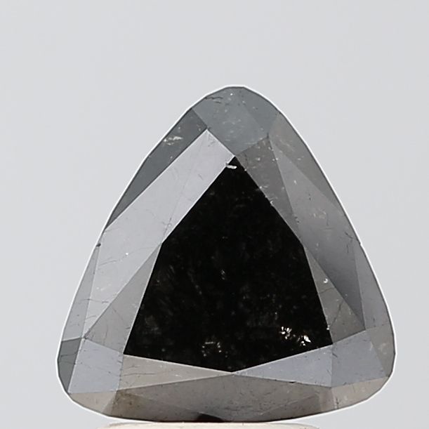Trilliant Black Natural Diamond 1.77ct VVS2 loose diamond