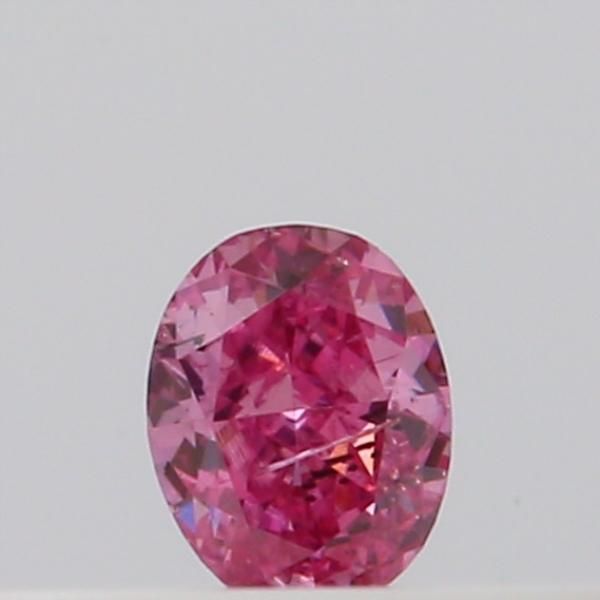 Oval Fancy Vivid Purplish Pink Natural Diamond 0.04ct loose diamond