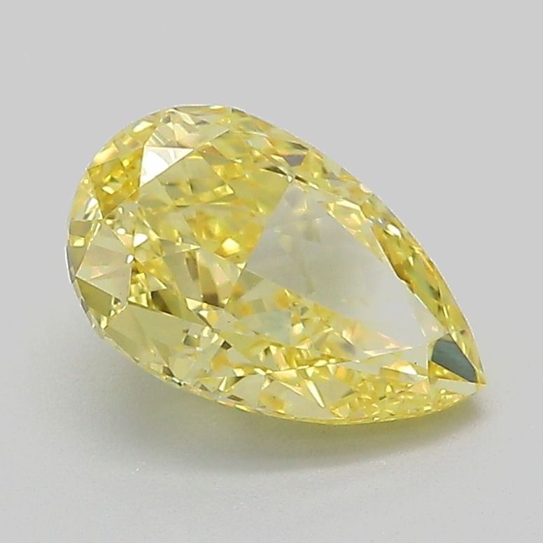 Pear Fancy Vivid Yellow Lab-grown Diamond 1.52ct VVS2 loose diamond
