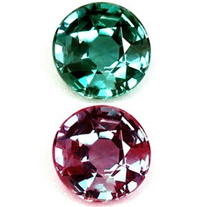 Round Green Alexandrite 0.09ct loose gemstone