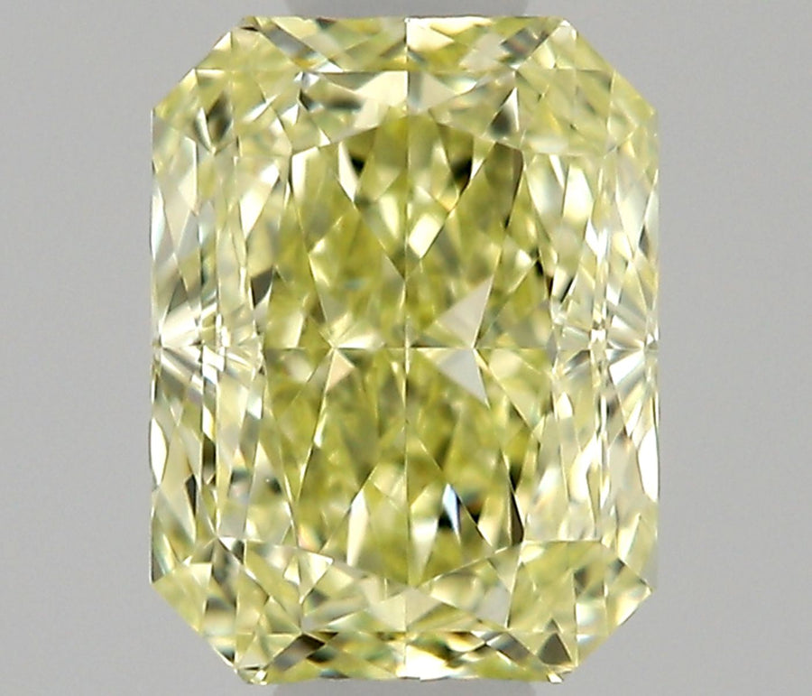 Radiant Fancy Light Yellow Natural Diamond 0.3ct VVS1 loose diamond