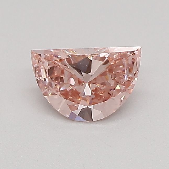 Half Moon Fancy Vivid Pink Lab-grown Diamond 0.38ct VVS2 loose diamond