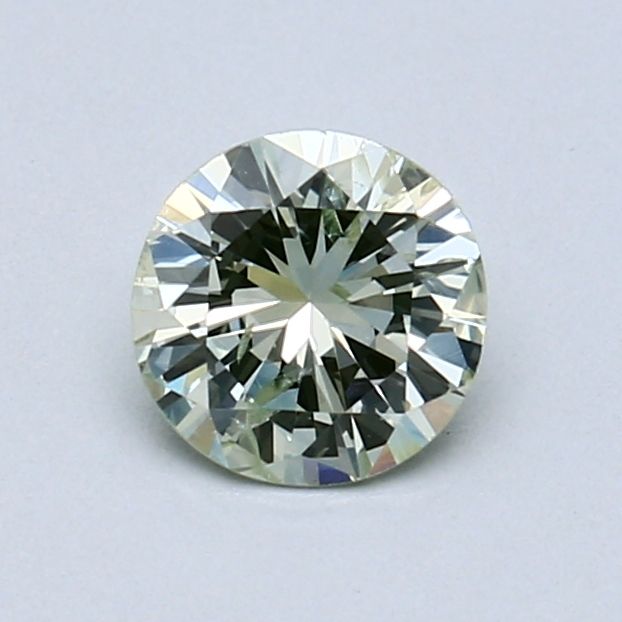 Round Fancy Yellowish Green Natural Diamond 0.57ct loose diamond
