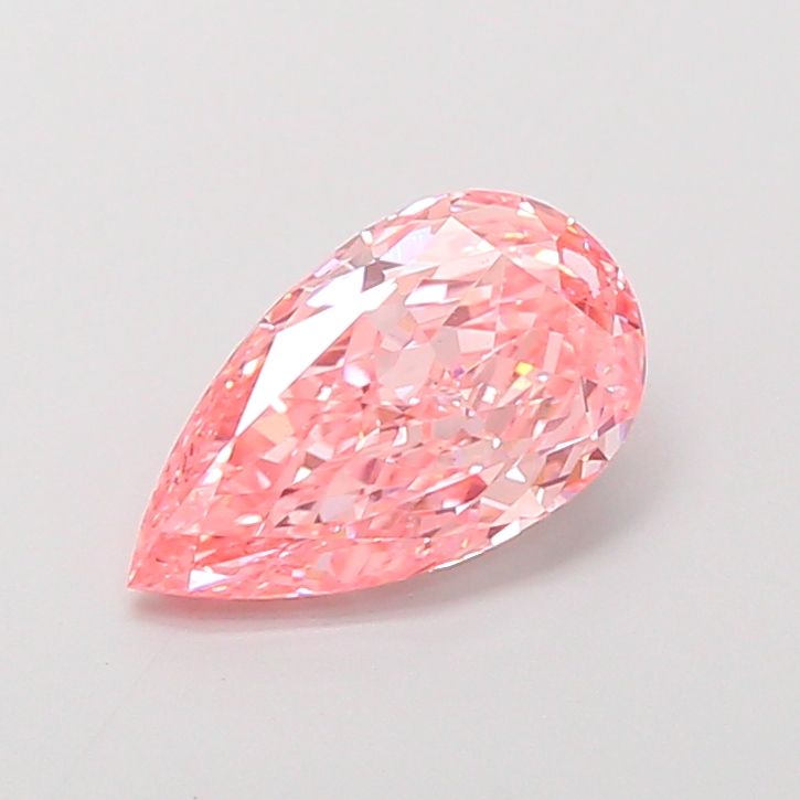 Pear Fancy Vivid Pink Lab-grown Diamond 1.75ct VVS2 loose diamond