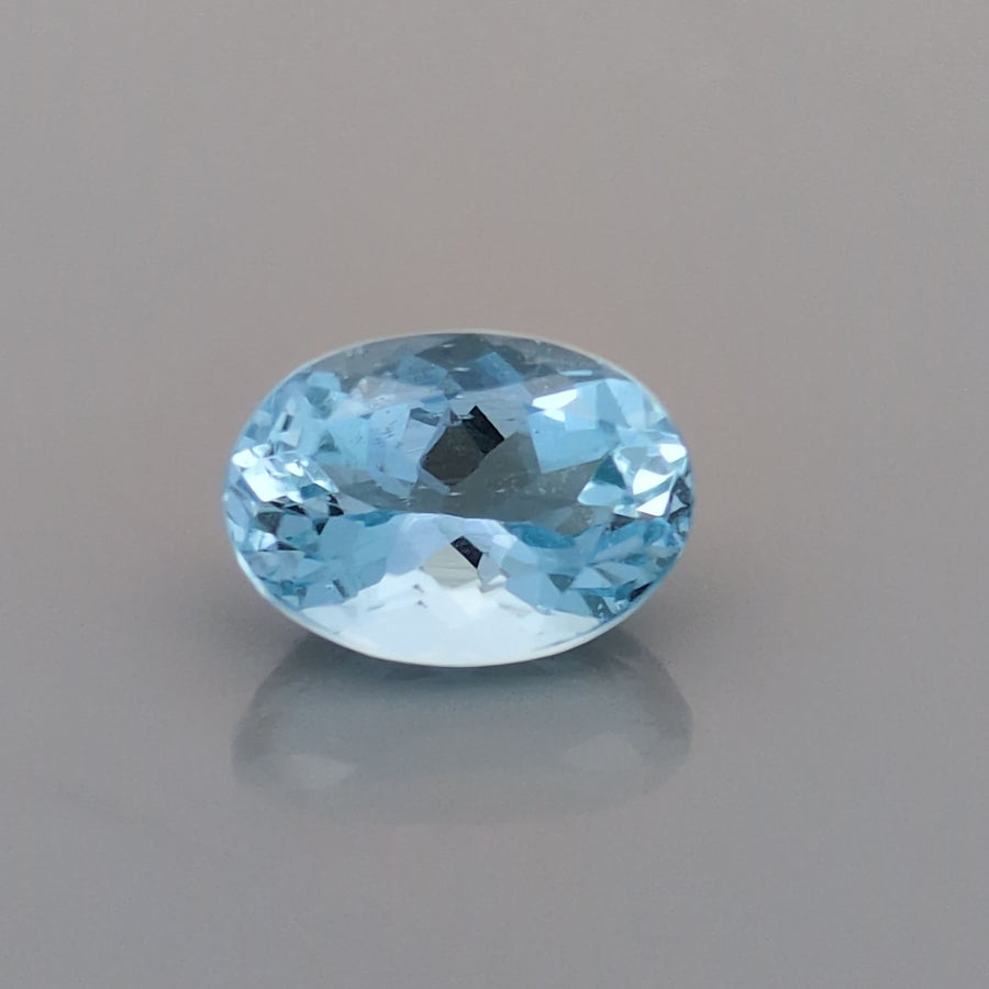 Oval Blue Aquamarine 0.84ct loose gemstone