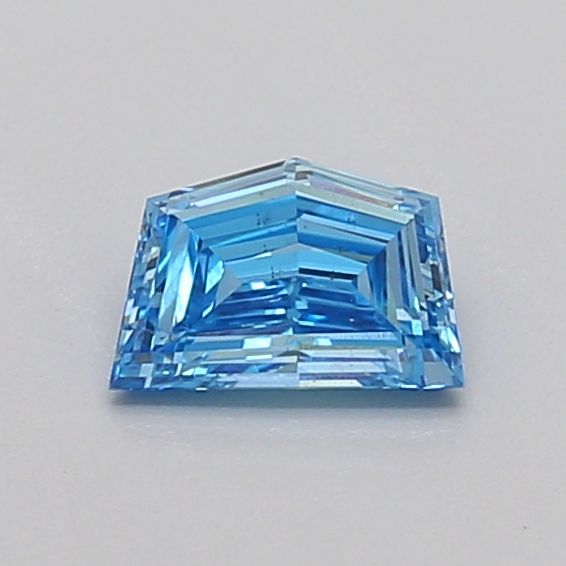 Pentagonal Fancy Vivid Blue Lab-grown Diamond 0.4ct VS2 loose diamond