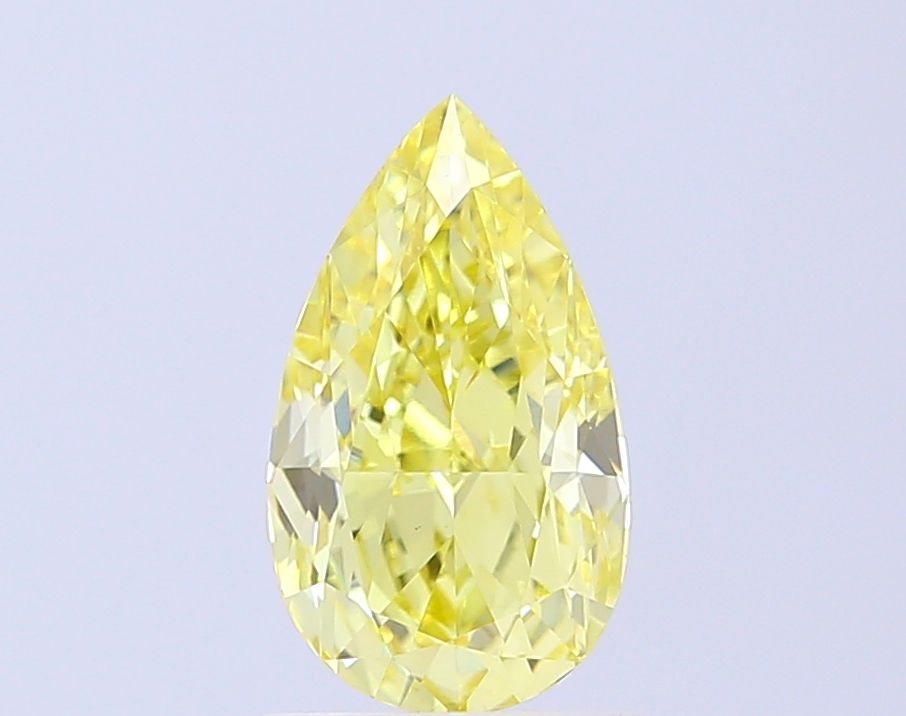 Pear Fancy Yellow Lab-grown Diamond 2.01ct VVS2 loose diamond