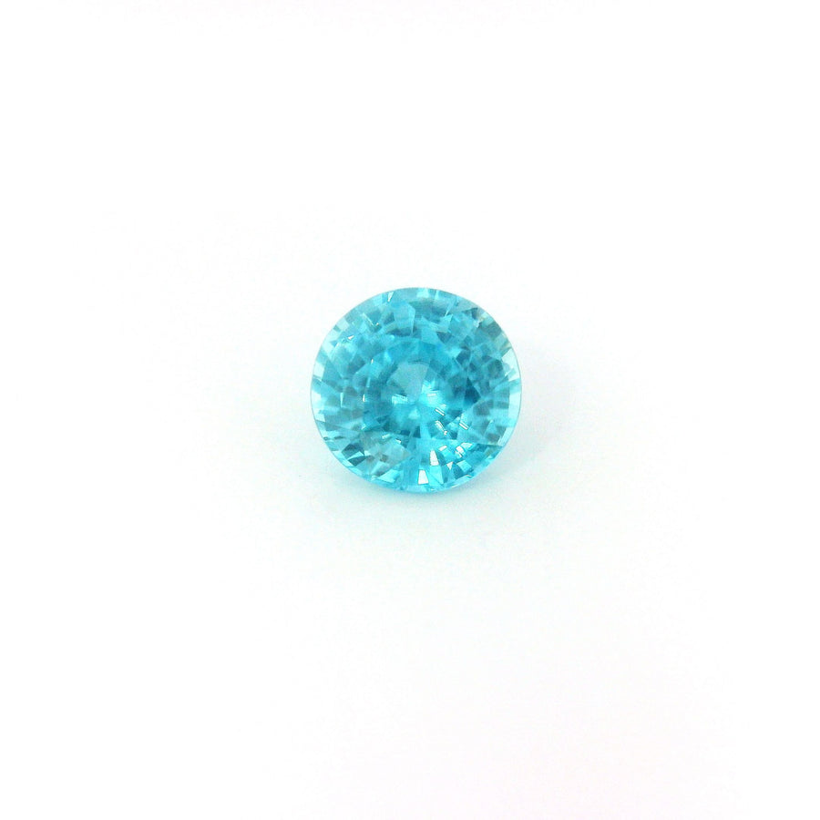 Round Blue Zircon 1.52ct loose gemstone
