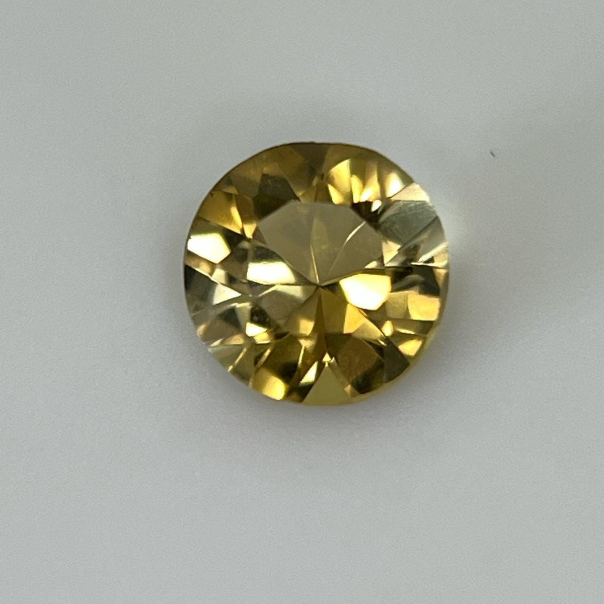 Round Yellow Tourmaline 0.77ct loose gemstone