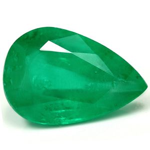 Pear Green Emerald 3.77ct loose gemstone