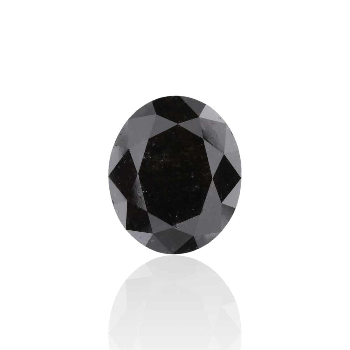 Oval Fancy Black Natural Diamond 4ct VVS2 loose diamond