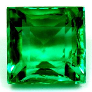 Square Green Emerald 1ct loose gemstone