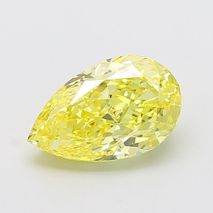 Pear Fancy Intense Yellow Lab-grown Diamond 3ct VS1 loose diamond