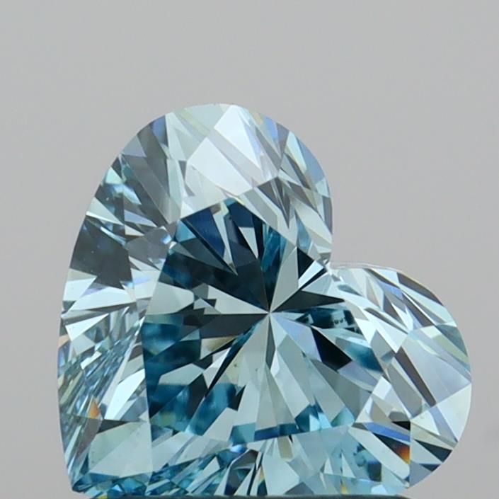 Heart Fancy Vivid Blue Lab-grown Diamond 1.04ct VS1 loose diamond