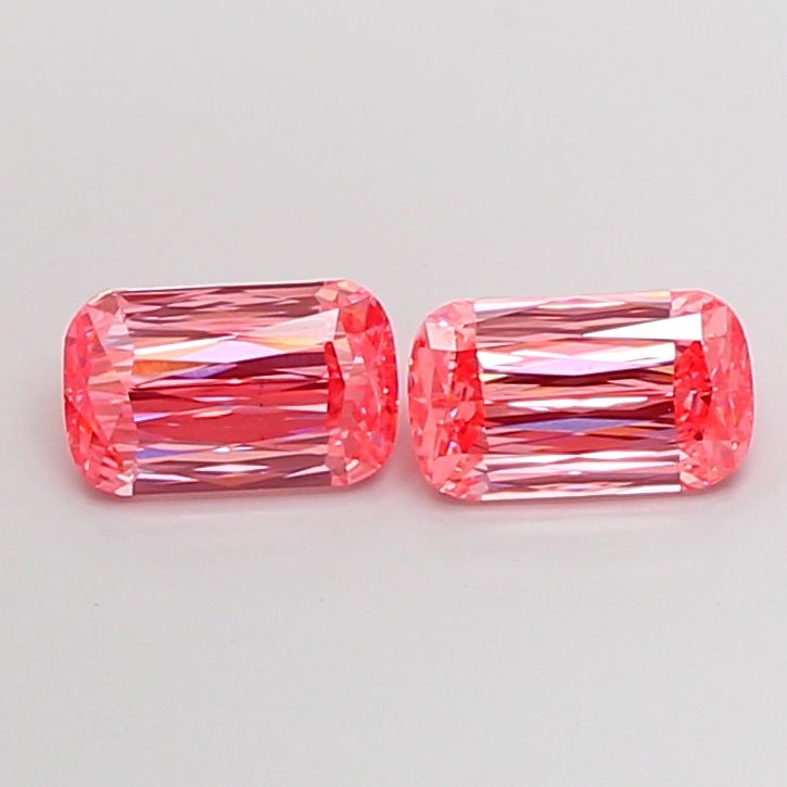 Cushion Fancy Vivid Pink Lab-grown Diamond 1.58ct VS1 loose diamond