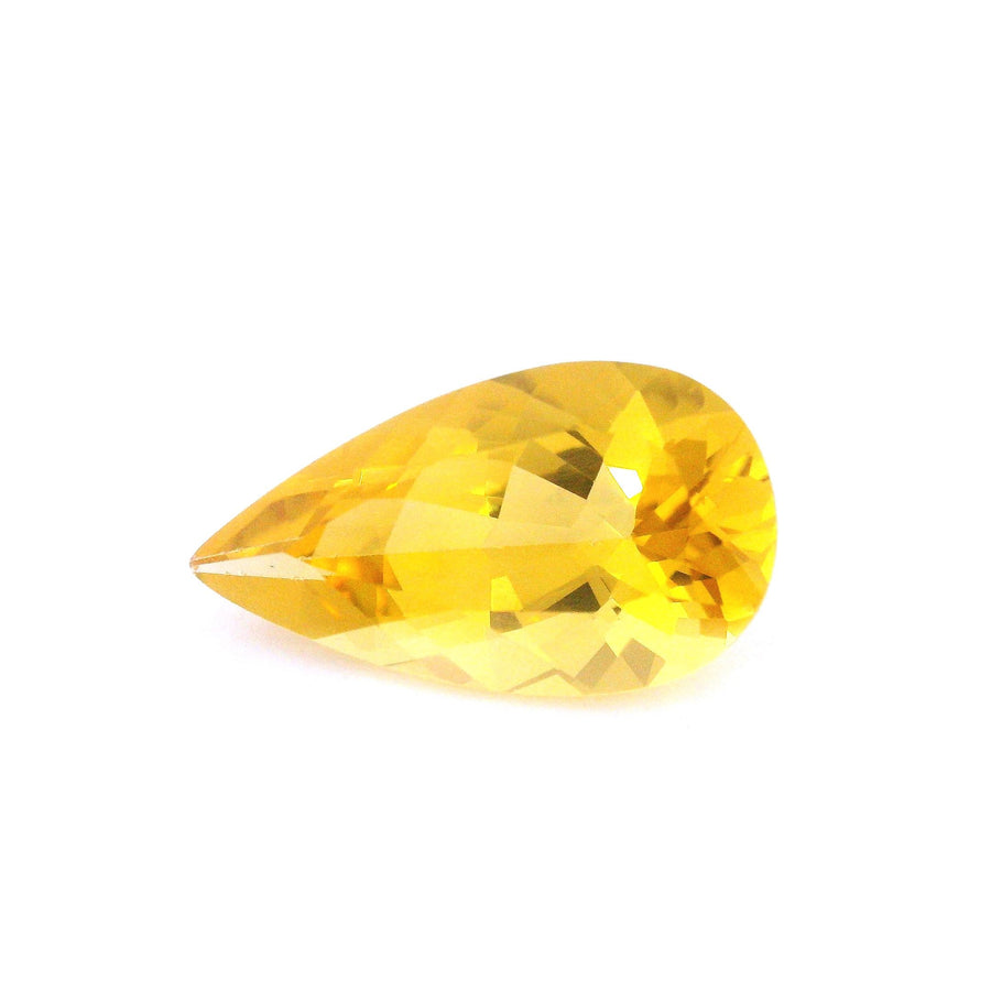 Pear Yellow Heliodor 3.54ct loose gemstone