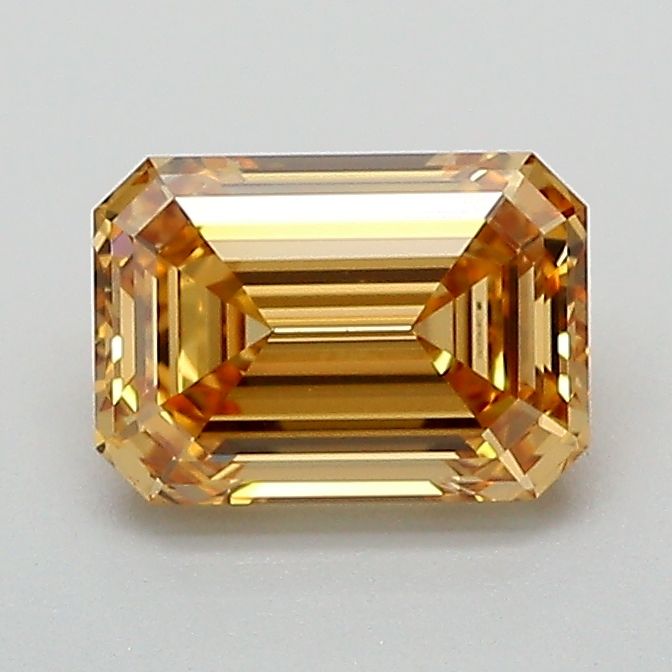 Emerald Fancy Light Yellowish Brown Lab-grown Diamond 1.07ct VS1 loose diamond
