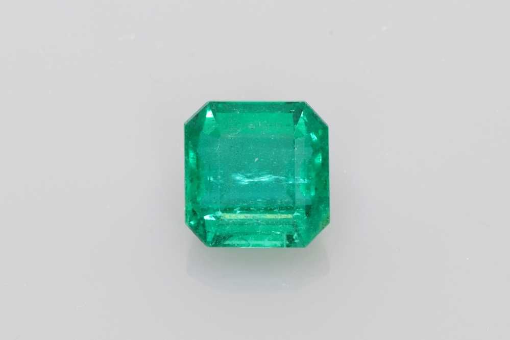 Asscher Green Emerald 3.22ct loose gemstone