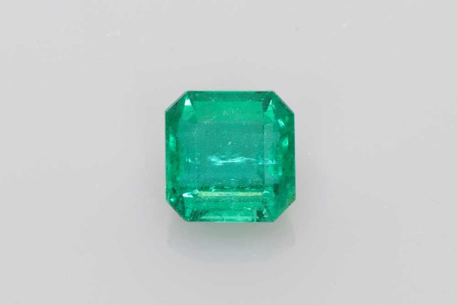 Asscher Green Emerald 3.22ct loose gemstone