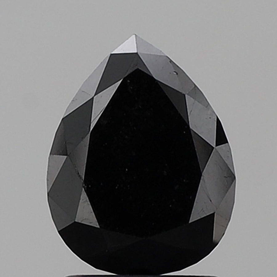 Pear Black Natural Diamond 2.12ct VVS2 loose diamond
