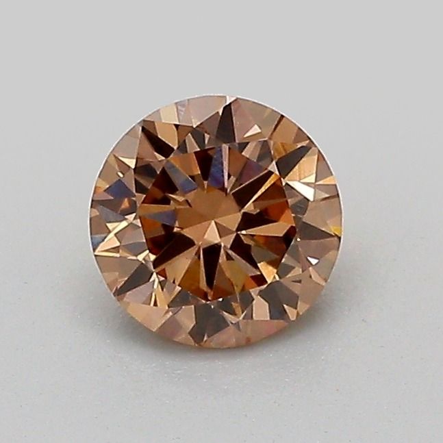 Round Fancy Brown Lab-grown Diamond 0.54ct VVS2 loose diamond