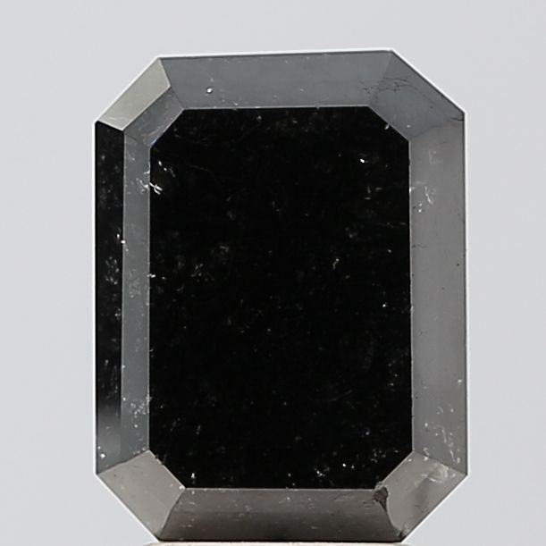 Emerald Black Natural Diamond 3.12ct VS2 loose diamond