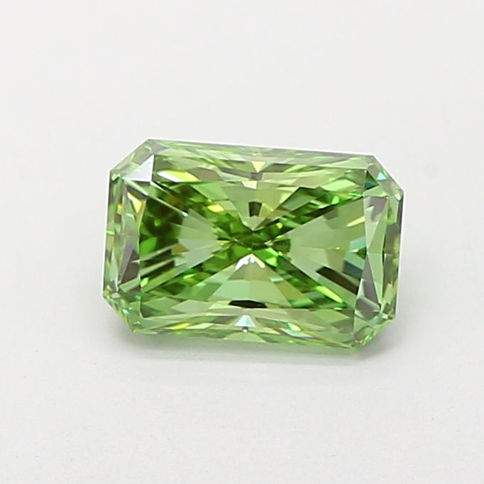 Radiant Fancy Vivid Green Lab-grown Diamond 1.02ct VVS2 loose diamond