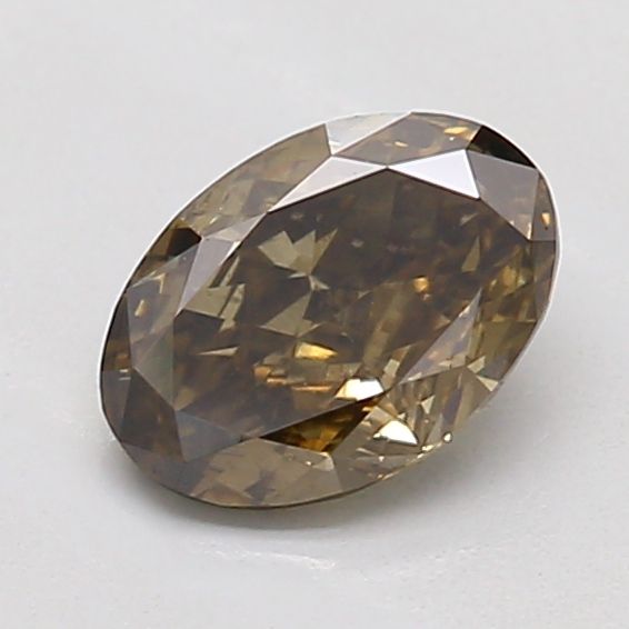 Oval Fancy Deep Black Lab-grown Diamond 0.67ct VS2 loose diamond